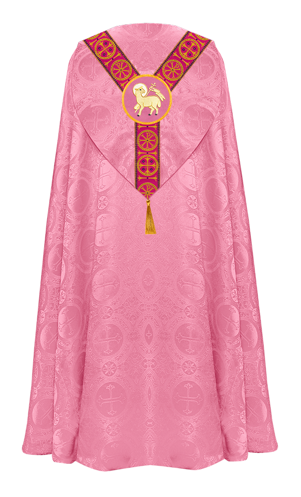 Gothic Cope Vestment with Y Type Embroidered Motif