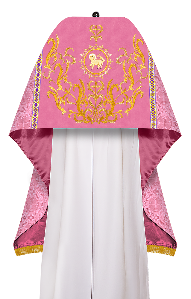 Humeral Veil Vestment with Braided Motif and Trims