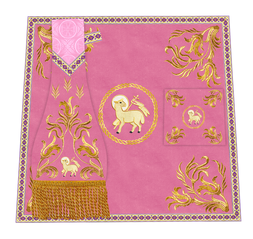 Handmade Church Altar Cloth with Traditional Embroidery