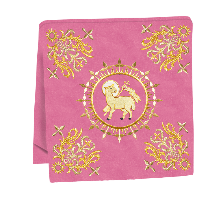 Elegant  church mass set with Embroidered Motif