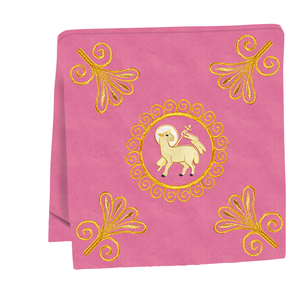 Elegant Church Mass Set with Embroidered Motifs