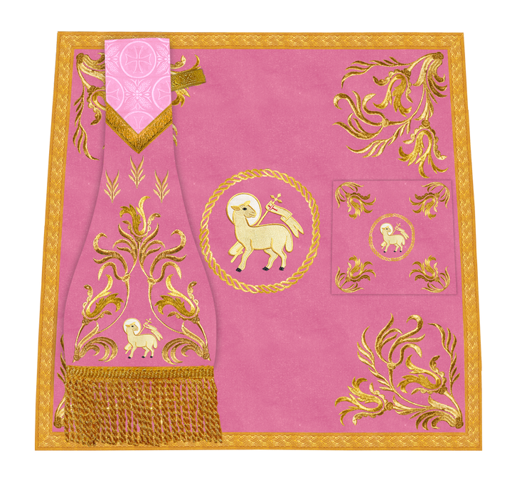 Church Altar Cloth with Refined Embroidery and Motif