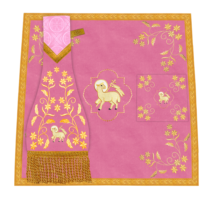 Altar Cloth with Fine Embroidery and Spiritual Motif