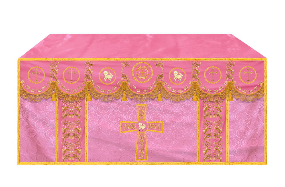 Church Altar Cloth with Refined Embroidery and Motif