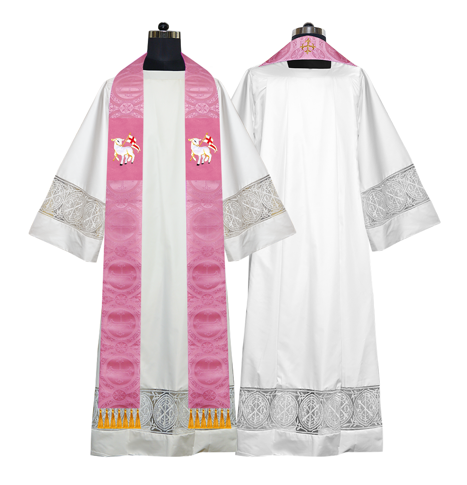 Embroidered Priest Stole with Motif