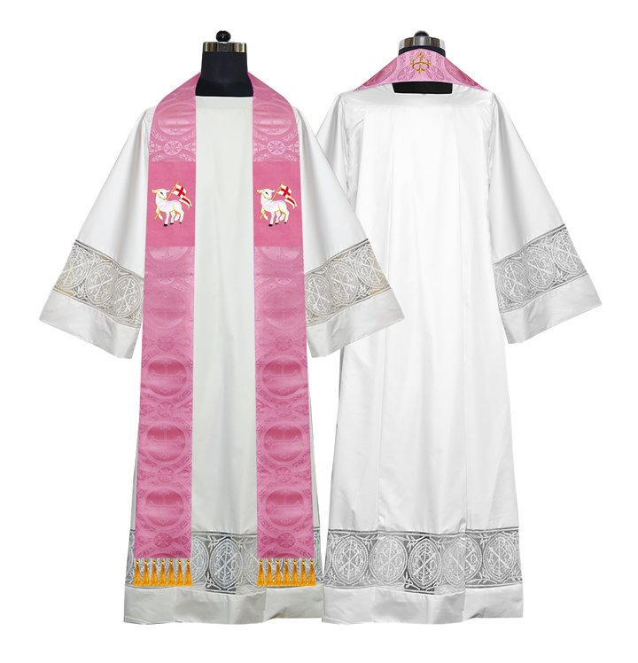 Embroidered Priest Stole with Motif