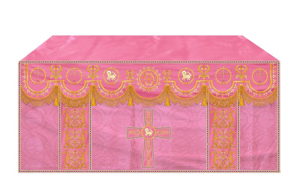 Communion Table Cloth with Embroidered Trims