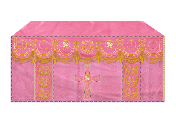 Communion Table Cloth with Embroidered Trims