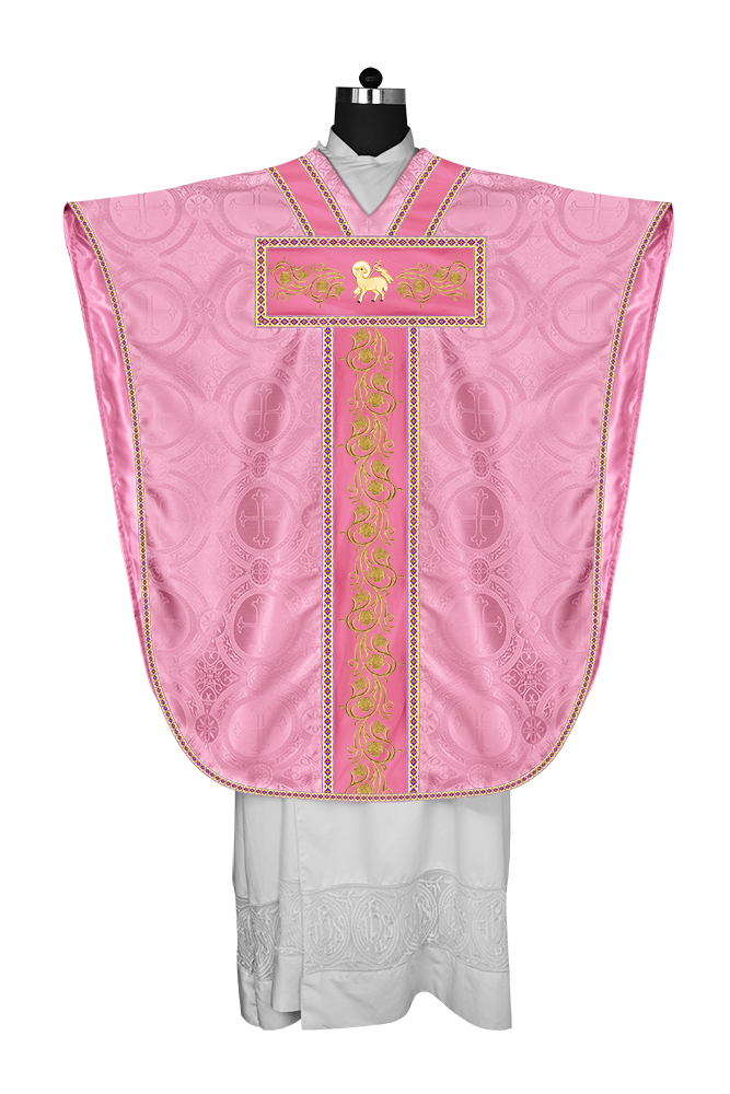 Borromean Chasuble Vestment With Grapes Embroidery and Trims