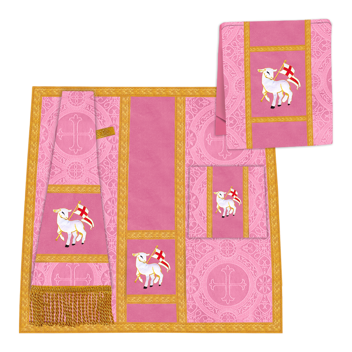 Fiddleback romano con ribetes trenzados tejidos 