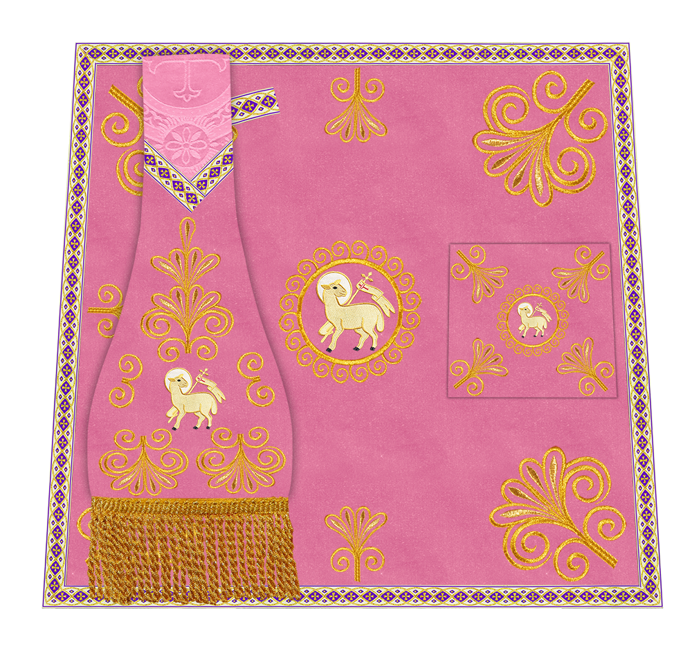 Ornate Embroidery Mass set with Motif