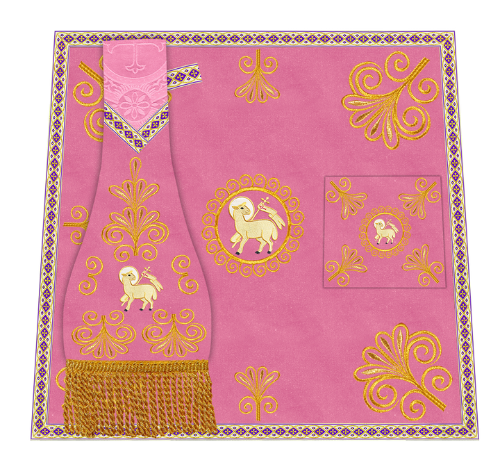 Ornate Embroidery Mass set with Motif