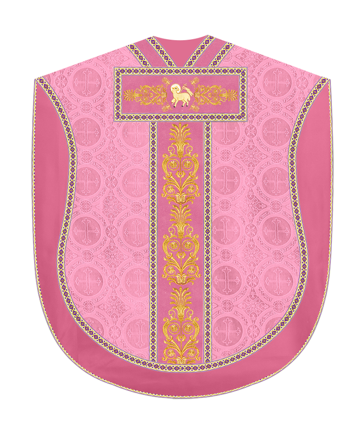 Borromean Chasuble Vestment With Detailed Braids and Trims