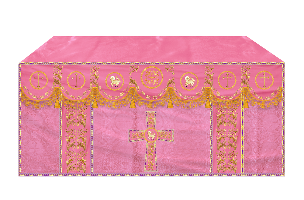 Altar Cloth with Liturgical Motif and Trims