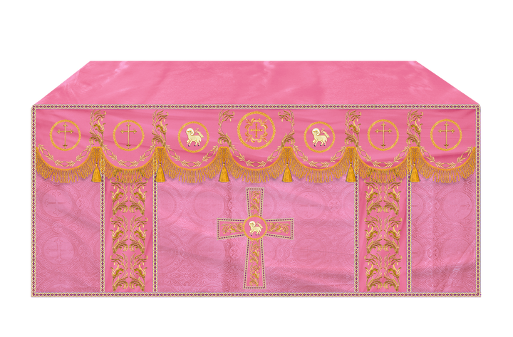 Altar Cloth with Liturgical Motif and Trims