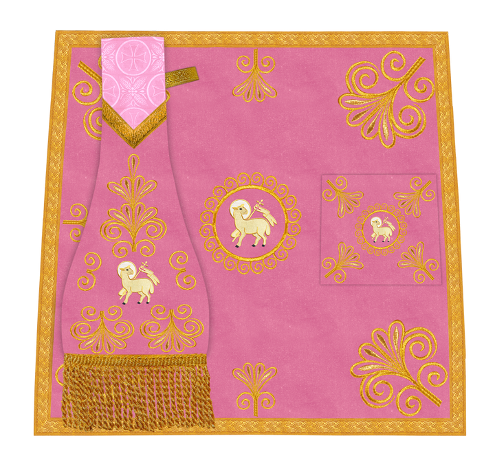 Church Mass Set with Elegant Liturgical Embroidery