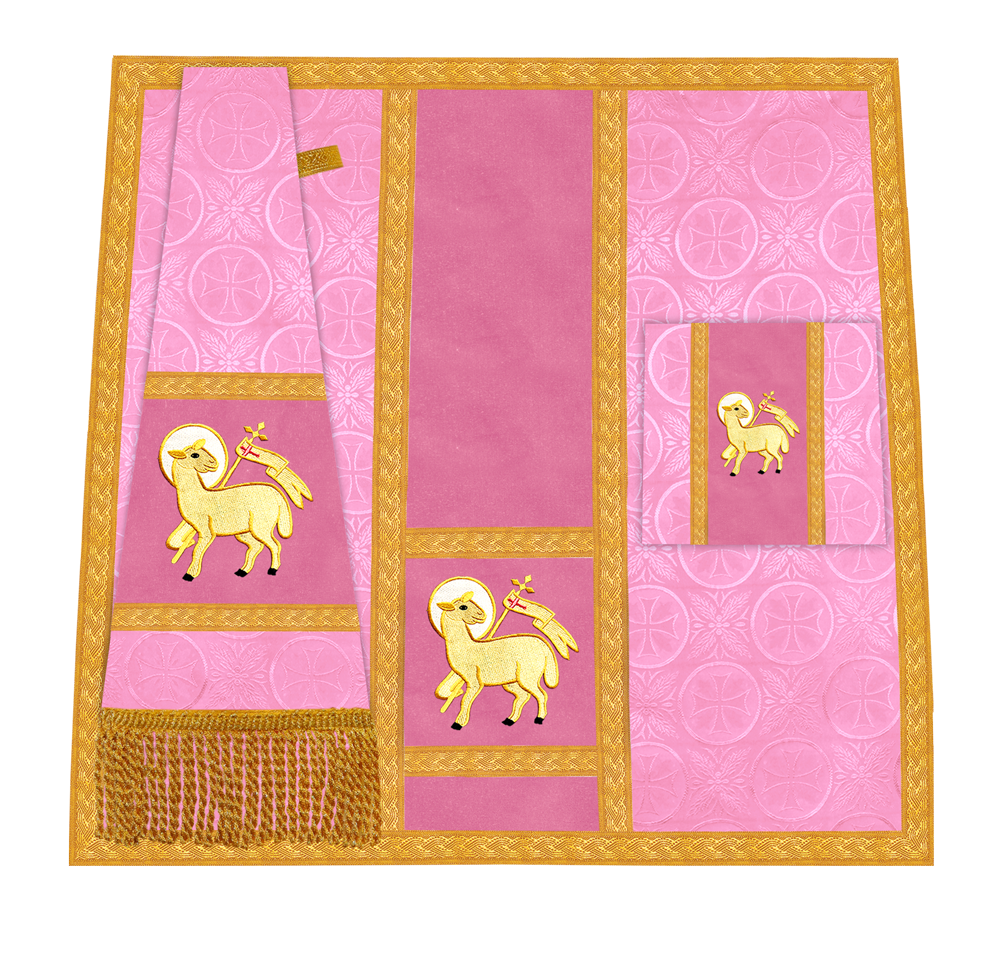 Handcrafted Altar Mass Set with Embroidered Motif