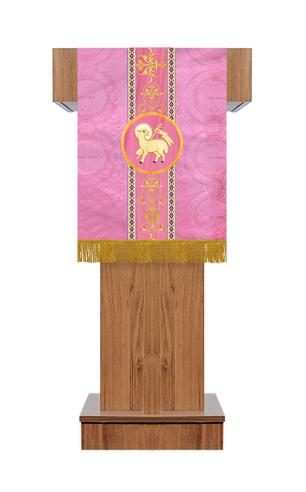 Altar Cloth with Spiritual Motif and Trims