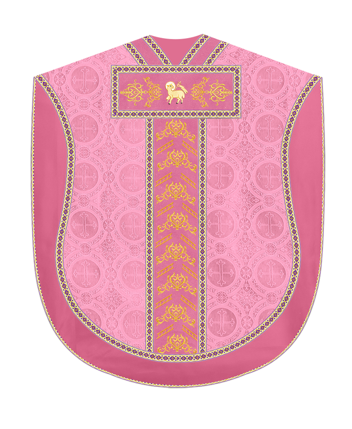 Borromean Chasuble Vestment Adorned With Colour Braids and Trims