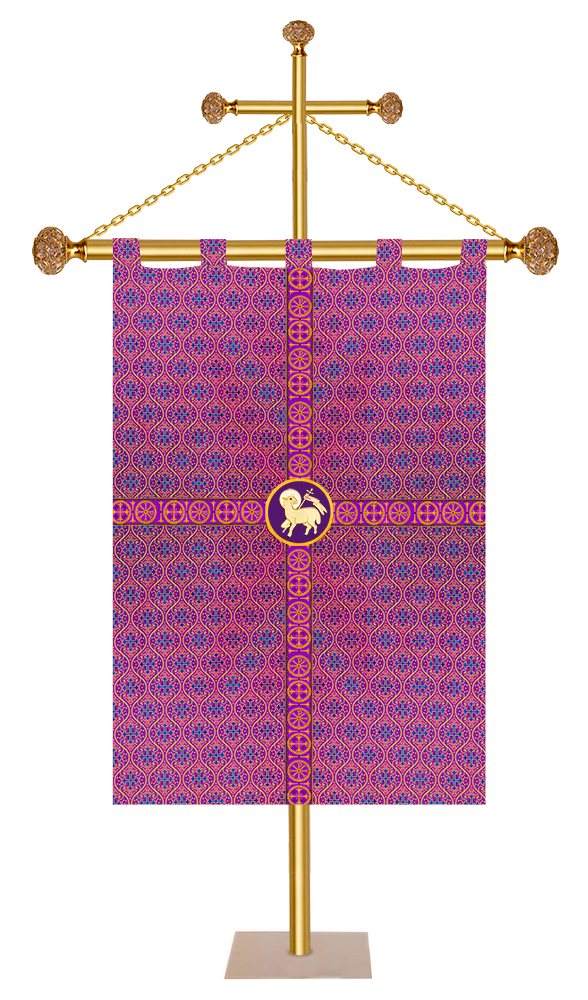 Adorned Church Banner with Trims
