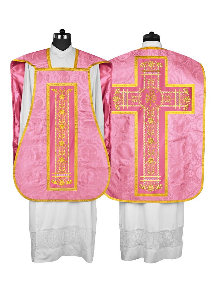 Vestimentas católicas con espalda de violín 