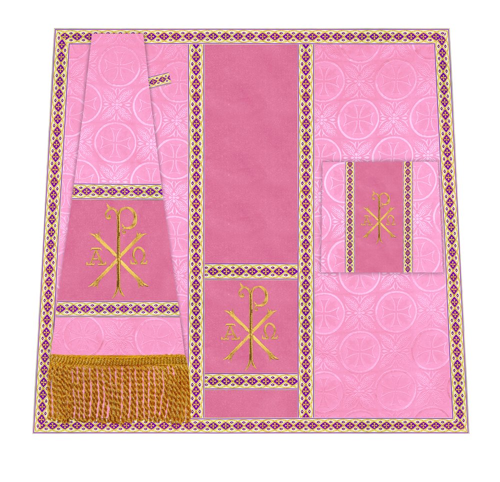 Altar Mass Set with Detailed Motif Embroidery