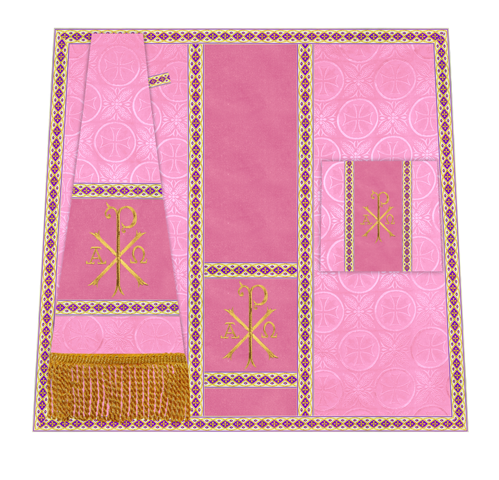 Altar Mass Set with Detailed Motif Embroidery