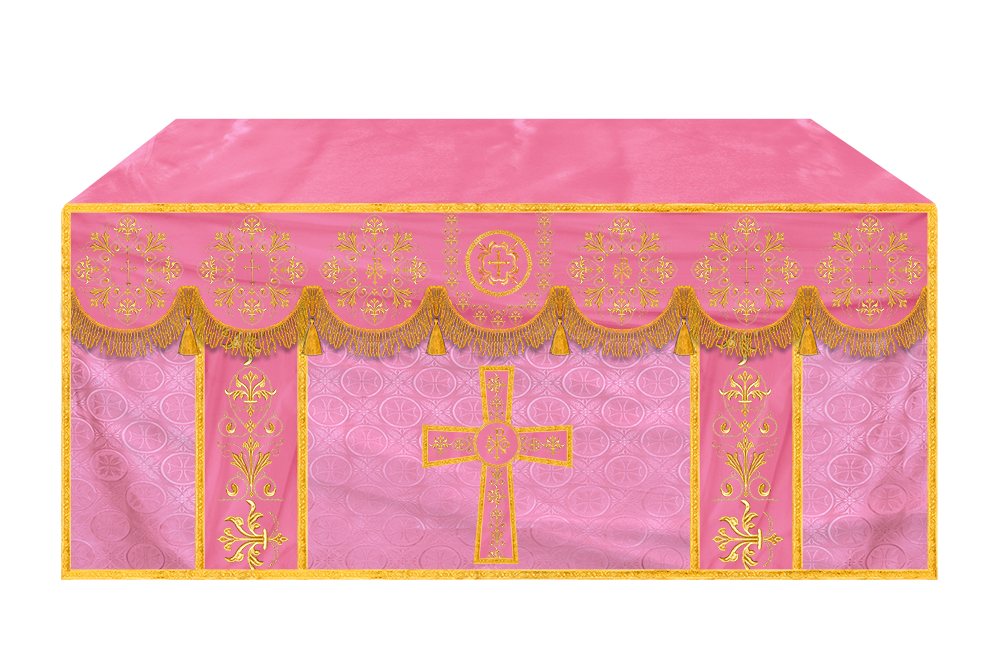 Exquisite Altar Cloth with Intricate Embroidery