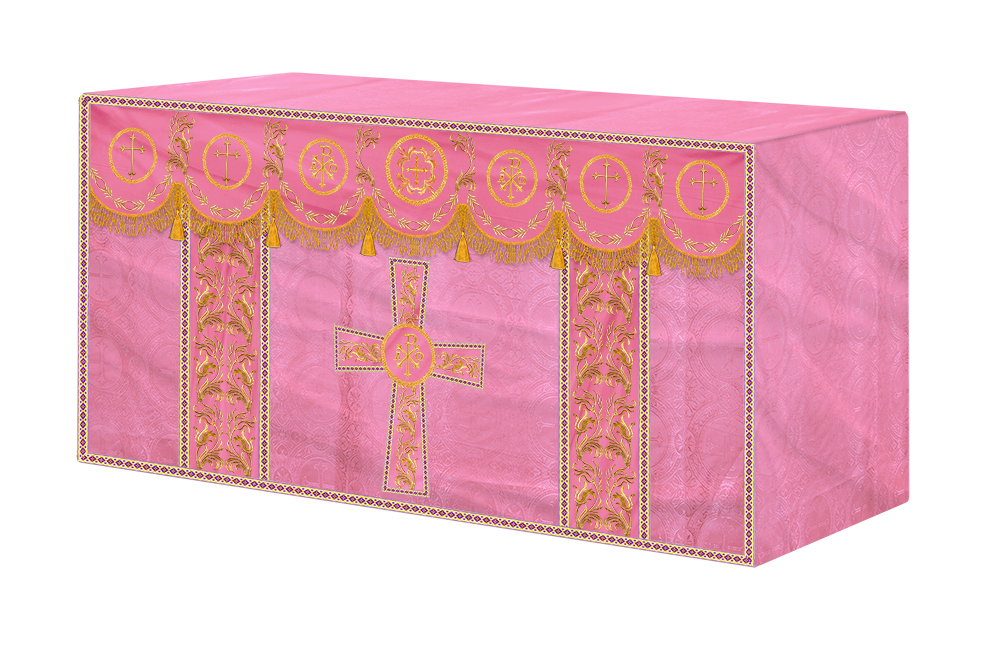 Altar Cloth with Liturgical Motif and Trims
