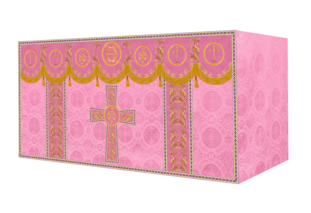 Altar Cloth with Liturgical Motif and Trims