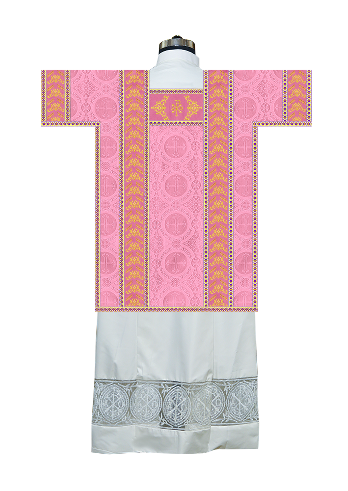 Tunicle Vestment with Braided Motif and Trims