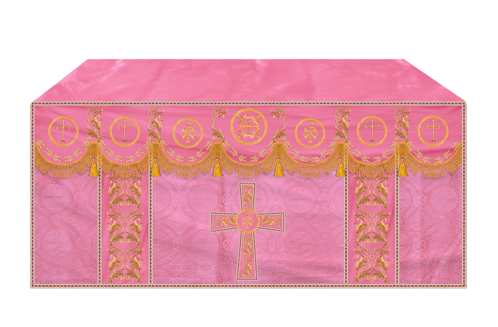 Altar Cloth with Liturgical Motif and Trims