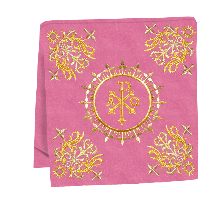 Embroidered Altar Frontal with Ornate Orphrey & Cross Design