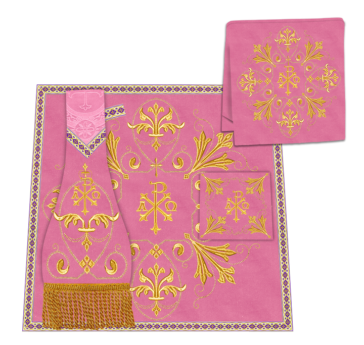 Borromean Chasuble Vestment With Spiritual Motifs and Trims
