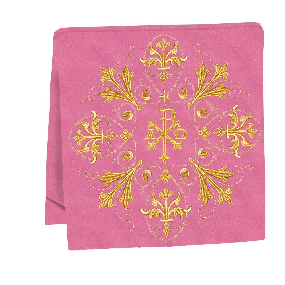 Embroidered Liturgical Church Altar Cloth with Spiritual Motif