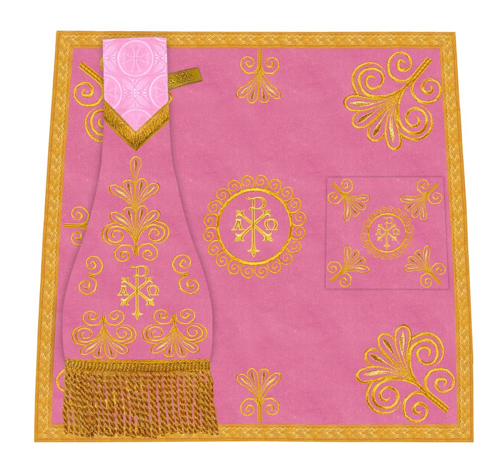 Church Mass Set with Elegant Liturgical Embroidery