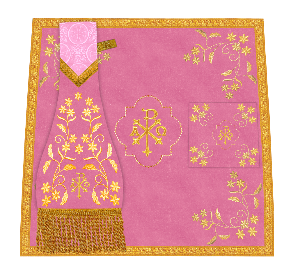 Liturgical Church Mass Set with Ornate Embroidery