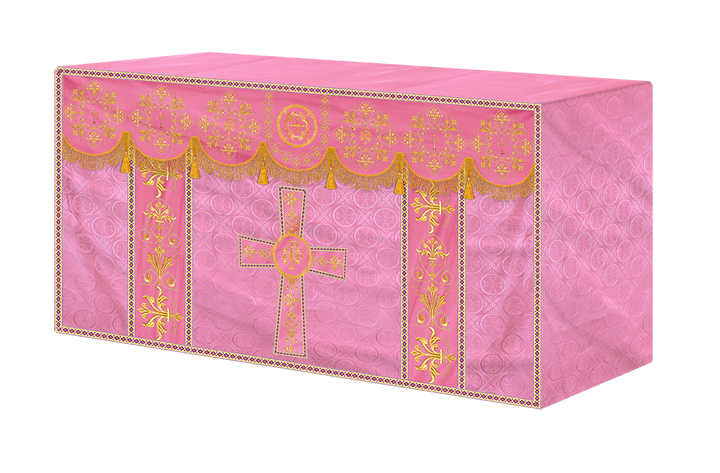 Embroidered Liturgical Church Altar Cloth with Spiritual Motif