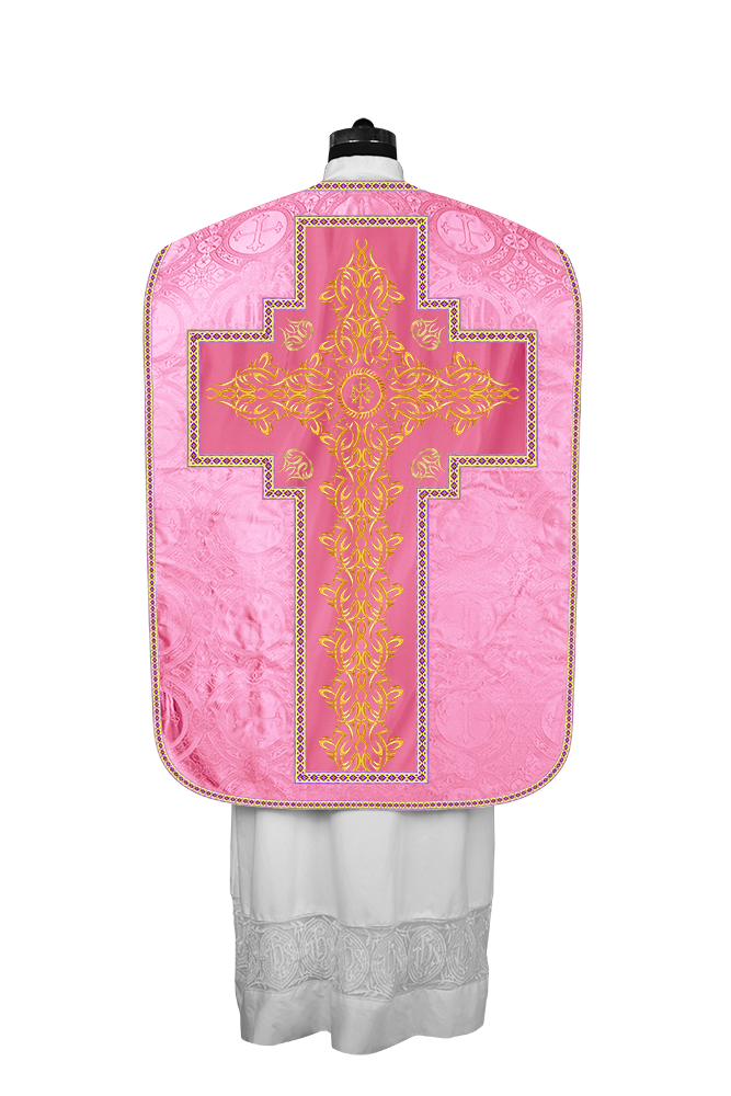 Roman Fiddleback Chasuble With Enhanced Embroidery  & trims