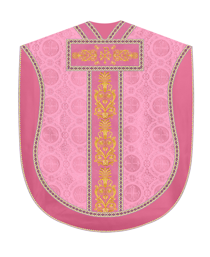 Borromean Chasuble Vestment With Detailed Braids and Trims