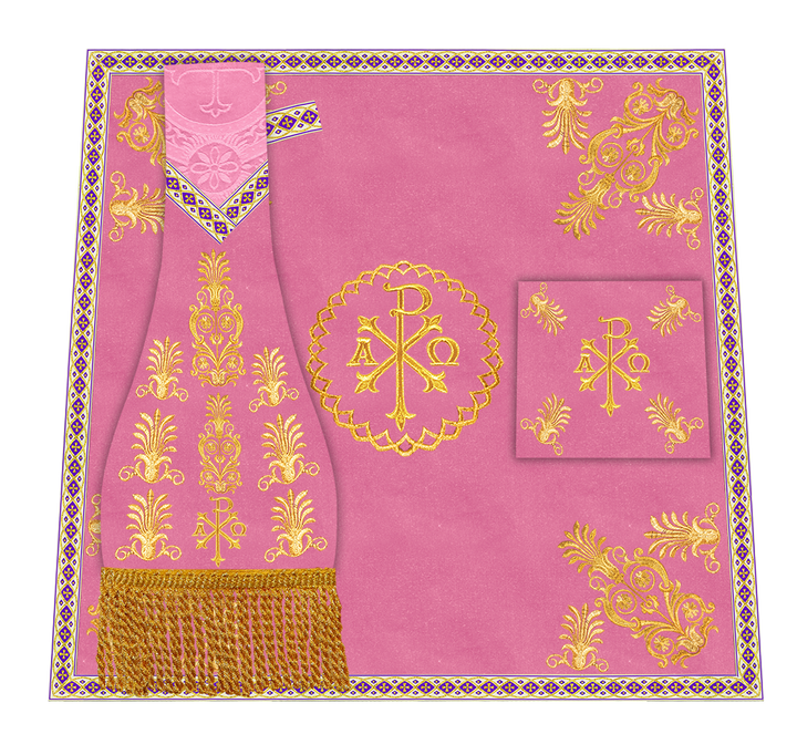 Borromean Chasuble Vestment With Detailed Braids and Trims