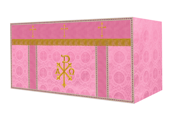 Altar Cloth with Spiritual Cross with Trims