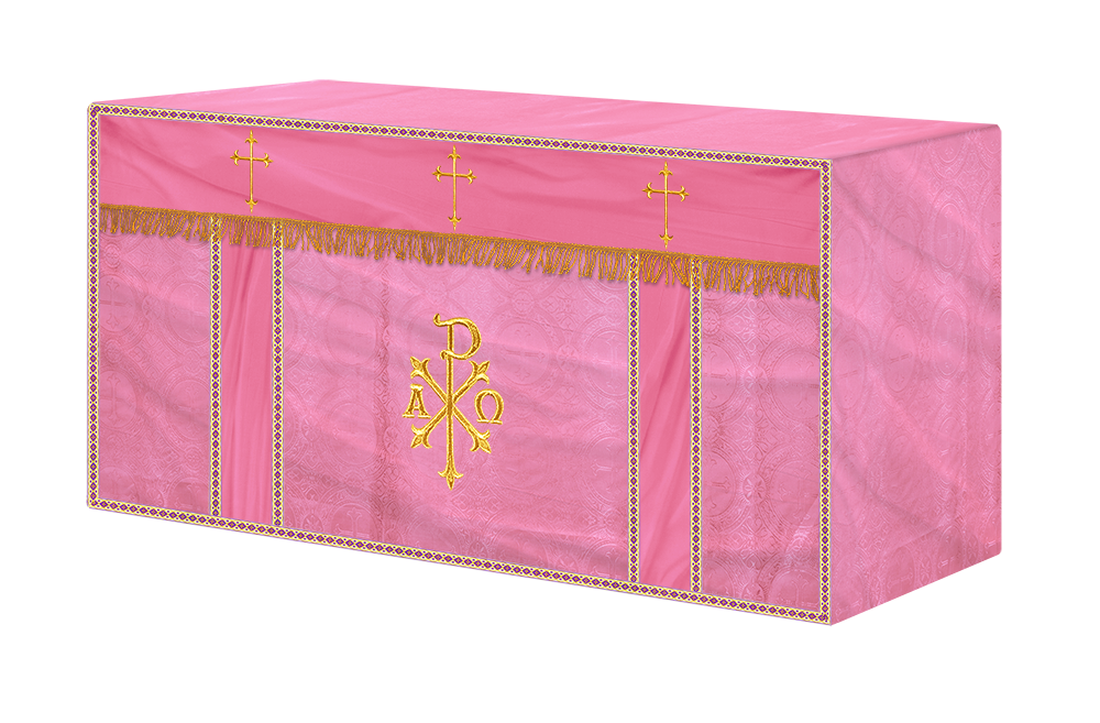 Altar Cloth with Spiritual Cross with Trims