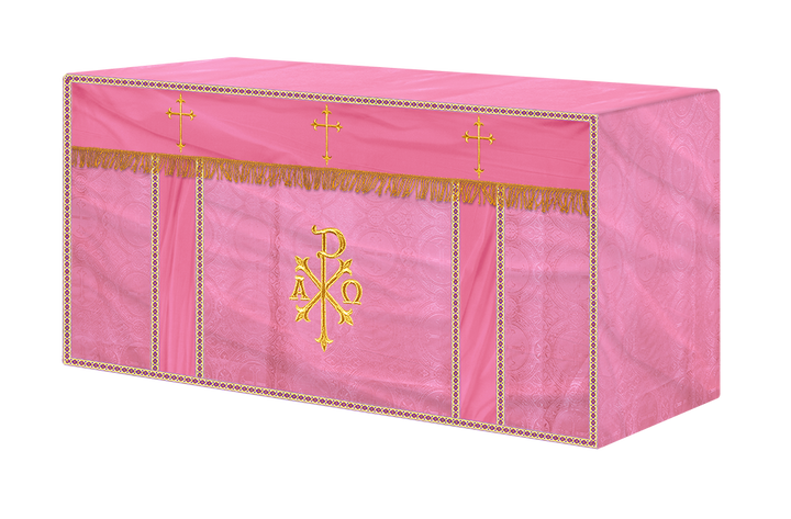 Altar Cloth with Spiritual Cross with Trims