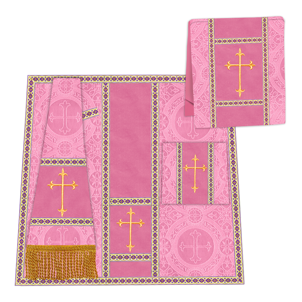 Gothic Chasuble with Spiritual Motif and Trims