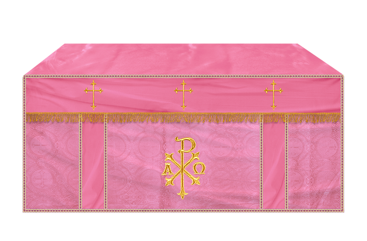 Altar Cloth with Spiritual Cross with Trims