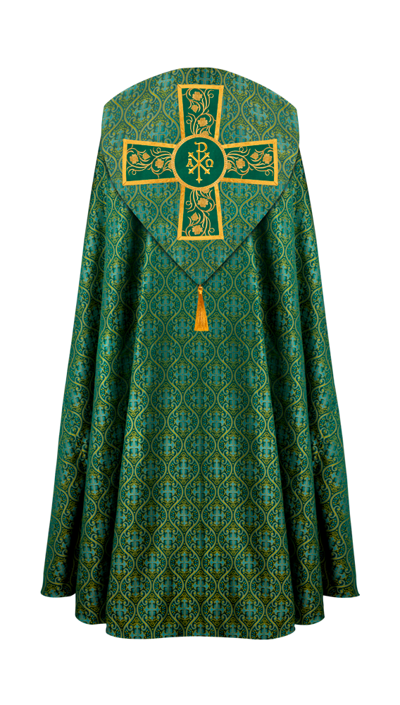 Gothic Cope Vestment with Ornate Embroidery