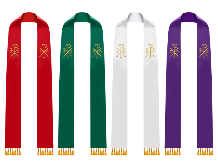 Set of Four Handcrafted Clergy stole