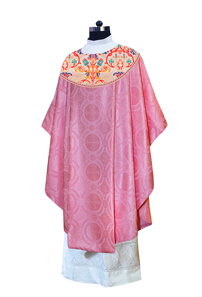 Tapestry Chasuble with Detailed Braids and Trims