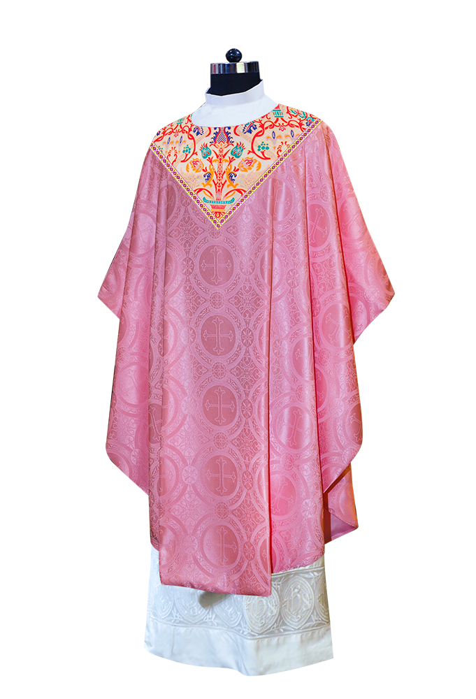 Tapestry Chasuble with Detailed Braids and Trims